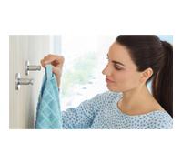 Crochet pour serviette SMOOZ, avec colle, chromé