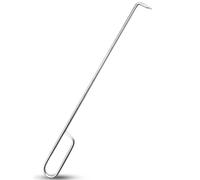 Crochet pour skimmer de piscine - Construction en acier inoxydable, imperméable antirouille, design avec poignée ergonomique, taille stable et durable, longueur 370 mm, crochet 31 mm | pour
