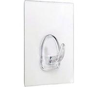 Crochet adhérent ventousé - INOFIX - 80x62mm - Transparent - Fixation à ventouse - Ronde