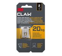 Crochet pour tableaux - 3M CLAW - 20 kg - Acier trempé - Autocollante - Lot de 2