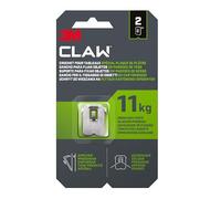 3M Crochet pour tableaux CLAW spécial plaque de plâtre 11 kg – 2 crochets métal
