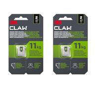 Crochet pour tableaux spécial plaque de plâtre 3M CLAW 11 kg, 3PH11-2WMR, 2 crochets (Lot de 2)