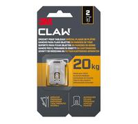 3M Crochet pour tableaux CLAW spécial plaque de plâtre 20 kg — 2 crochets métal