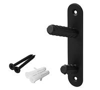 Crochet pour Vêtements B50 25 x 120 x 60 mm Entraxe : 96 mm noir opaque Crochet Double Acier d’Armature Patère de Mur