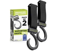 Crochet Poussette Universelle 2 Pièces Accroche Sac Stable Rotation 360° Velcro Résistant Support 6 Kilogrammes Polypropylène Durable Compatibilité Large Pour Sorties Confort Quotidien Pratique Fiable