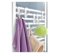Wenko - Crochet radiateur sèche-serviette - Plastique transparent 2.5x10.5x7 cm - Lot de 6
