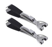 Crochet Rapide Noueur D'ongles Multi-Fonctionnel Ligne de Pêche Clipper Structure en Acier Poignée en Cuir Nubuck Ligne de Coupe Crochets D'affûtage 2 Pièces Ensemble