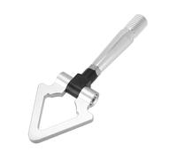 Crochet Remorquage Course Triangle en Alliage À Visser pour Mitsubishi pour Lancer pour Évolution Evo X 10 2008-2016 POMPOMPUR(Argent)