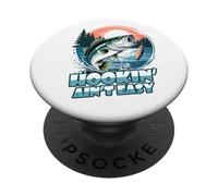 Crochet rétro Ain't Easy Funny Bass Fishing Catch Fisherman PopSockets PopGrip Adhésif