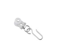 Crochet Rideau Rail Rouleau de rail rideau avec crochet, 50 pièces | Planeur de rideau en rouleau for voie de plafond, avec crochet, silencieux, résistant à l'usure