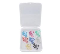 Crochet Ring Set Adjustable Yarn Tension Rings for Knitting Crocheting Left Right Handed Users 8 Pcs Multicolor Plastic Alloy Storage Box Included