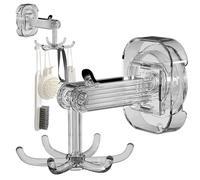 Crochet rotatif à six griffes - Rotatif à 360 degrés, conception à ventouse, griffe, plastique durable | Organisateur de douche, rangement de salle de bain, cuisine, placard, crochets d'armoire, utili