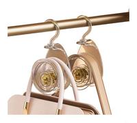 Crochet rotatif pour sac à main - Design sans trace courbe - Boîte à parfum amovible - fente de 4 cm de large - Charge de 5 kg - Pour placard, chapeaux, cravates, vêtements - Jasmine Chance Bluebell