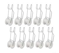 Crochet Rouleur Tomate Métal 15.5cm Support pour robuste Crochet(10 pieces) | Fil lattice acier, résistance rouille, longue durée, ne se plie pas, usage saisonnier répété