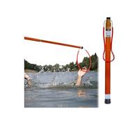 Crochet Sécurité Télescopique Piscine, Perche Sauvetage Légère Parcs Aquatiques, Clubs Natation Et Plages, Récupération D'objets Flottants Et Nageurs en Difficulté(18ft)