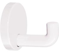 Crochet simple 801.90.010 simple A.30mm PA blanc pur 99 D.40mm HEWI