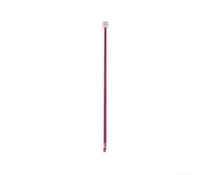 Crochet simple de 27,6 cm pour couture tunisienne avec étiquettes de taille 2 à 8 mm en aluminium léger (5 mm)