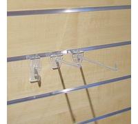 Crochet simple diamètre 6 mm plastique transparent P 15 cm BOHNACKER