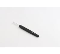 Crochet Simple Knitpro Aluminium Argenté Manche Souple Noir 4,5 Mm