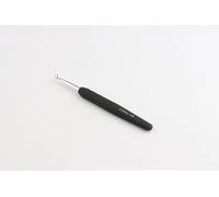 Crochet Simple Knitpro Aluminium Argenté Manche Souple Noir 5,5 Mm