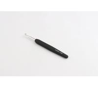 Crochet Simple Knitpro Aluminium Argenté Manche Souple Noir 5 Mm