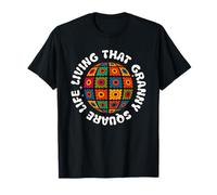Crochet Stuff pour Femme Granny Square-Life Yarn Queen Retro T-Shirt