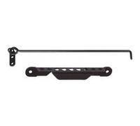 Crochet sur platine et crémaillère acier prépeint, H.70 x L.350 x P.20 mm