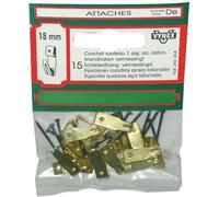 Crochet tableau - VYNEX - 18mm - Lot de 15