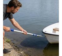 Crochet télescopique en aluminium pour bateau - Bâtons de sauvetage d'eau multifonctions pour pousser et tirer des bateaux dans toutes les conditions d'eau