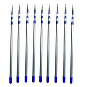 Crochet télescopique for bateau - Perche réglable en 3 sections en alliage d'aluminium for l'amarrage et la manutention de marchandises(9Setx13.1ft)