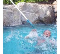 Crochet télescopique robuste pour sauver la piscine, équipement de sauvetage réglable, 4 tiges extensibles pour la sécurité de la piscine et le sauvetage d'urgence