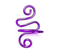 Crochet Tension Ring Adjustable Bendable Yarn Control Ring for Knitting Crocheting DIY Handmade Craft Alloy Material 1PCS (Purple)