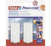 Crochet tesa Powerstrips® large classic tesa 58010-00044-20 blanc 2 pc(s)