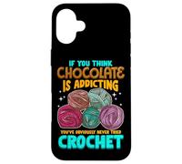 Crochet Theme Design Meme for Crochet Lovers Coque pour iPhone 16 Plus