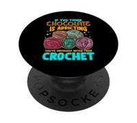 Crochet Theme Design Meme for Crochet Lovers PopSockets PopGrip Adhésif