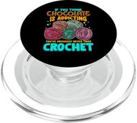 Crochet Theme Design Meme for Crochet Lovers PopSockets PopGrip pour MagSafe