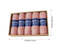 Crochet Thread, Lightweight Wool, Alpaca Fiber Blend 12.99x10.24x2.36 inches, Soft Knit Material, Breathable Craft Yarn, Smooth Texture for Needlework, Comfortable Weaving Supply