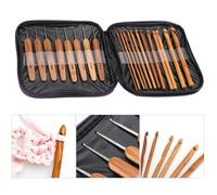 Crochet Tricot, 20Pcs Crochet Ensemble Bambou Poignée Armure Chandail Aiguilles À Tricoter Kit Couture Accessoire -1 Set