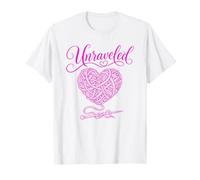 Crochet Tricot, Couture Dénoué Coeur Amoureux de Fil T-Shirt