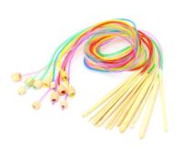Crochet tunisien - Zerone - Aiguilles en bambou - Ensemble coloré - Durable - 12 pièces