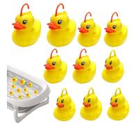 Crochet Un Jeu de Canard pour l'extérieur, Canard pêche Jeu Jouet Concours pour Les , 10 pièces Flottant Jouet d'eau, d'été Figurines Jouets de Bain pour fête d'anniversaire