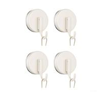 Crochet Ventouse 2.2" Lot de 2 Support 6lbs Crochet Ventouse(Milk White 4PC)