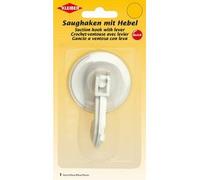 Crochet ventouse, plastique, blanc