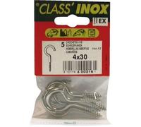 Crochet - VYNEX - A2 - Inox - 3 mm - 16 mm - Sachet de 7
