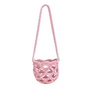 Crochet Wine Glass Purse with Strap, Hands-Free Knitted Cup Holder Sleeve