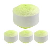 Crochet Yarn Bundle - Gradient Thread Set for Fabric Repair | 4 Pieces Soft Fiber, Blanket Yarn Crafts, Quilting Scarf Making Accessory for Hobbyists Enthusiasts Art Creation