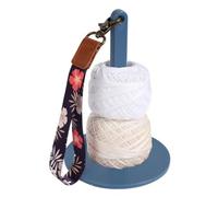 Crochet Yarn Holder - Rotating Portable Dispenser with Wrist Strap | Crocheting Yarn Holder for Knitting Sewing Crafting Embroidery Outdoor Travel Table Room Indoor Home