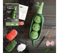 Crochet Your Veggies Amigurumi Kit Peapod: Everything You Need Is Included: 100%-Cotton Yarn, Crochet Hook, Stitch Marker, Tapestry Needle, Fiberfill, ... Instruction Videos; Beginner Friendly!