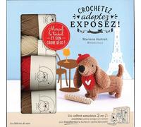 Crochetez, adoptez, exposez ! Coffret Marcel le teckel au crochet
