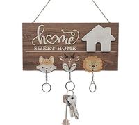 Crochets à clés pour mur,Crochet à clés - Porte-clés de décoration d'entrée en bois,Organisateur de mural décoratif pour la maison, rangement de petits objets, décoration murale pour l'entrée du